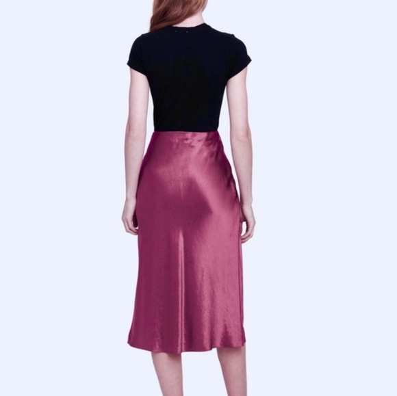Rachel Zoe Satin Midi Skirt - Picture 4 of 7